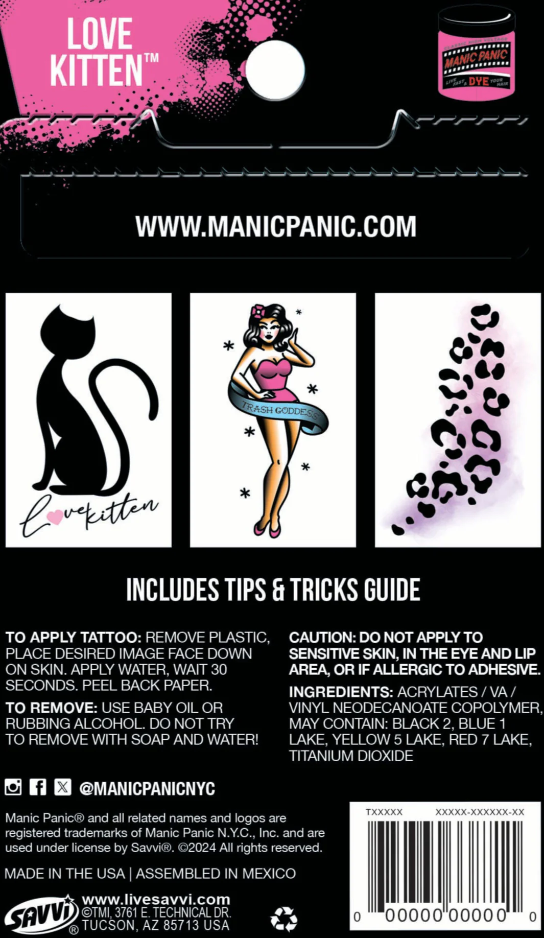 31-manic-panic-love-kitten-tattoo-pouch-2.webp Manic Panic® Love Kitten® Tattoo Pouch