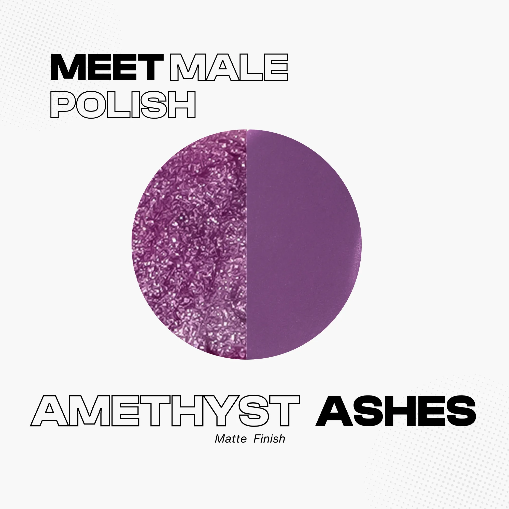 Amethyst Ashes™ Nail Polish – Matte Mauve, Velvety Finish