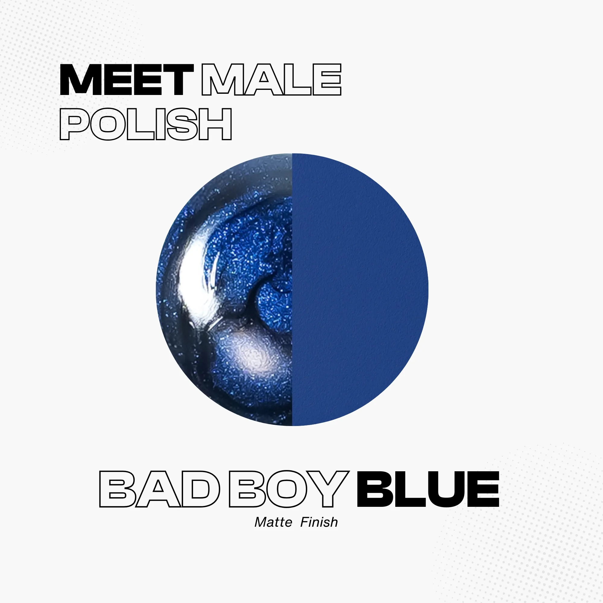 Bad Boy ™  Blue Nail Polish – Matte Navy, Velvety Finish