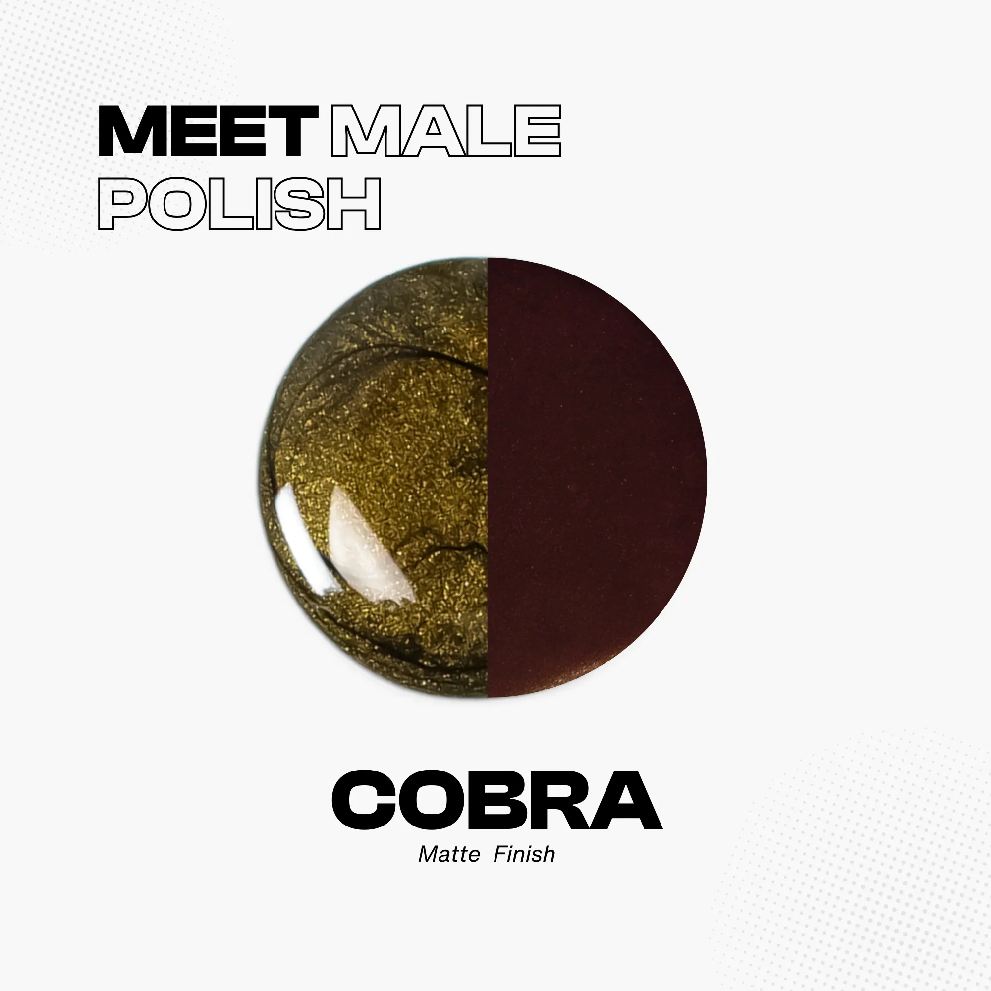 Cobra™ Nail Polish – Matte Bronze with, Velvety Finish