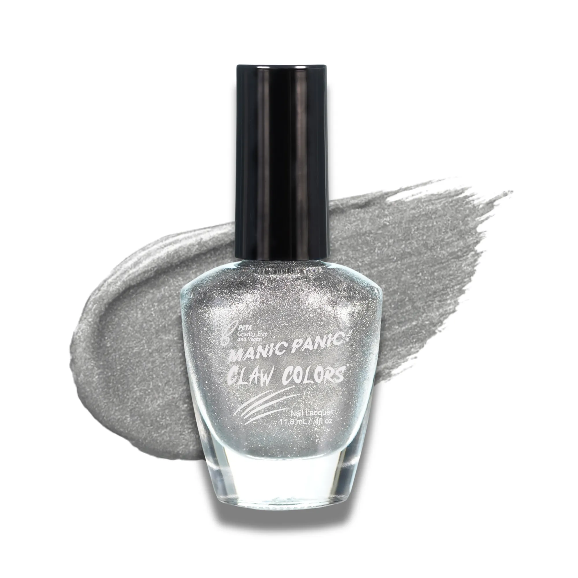 Queen Bitch® - Claw Colors - Silver Glitter- Glossy Nail Polish