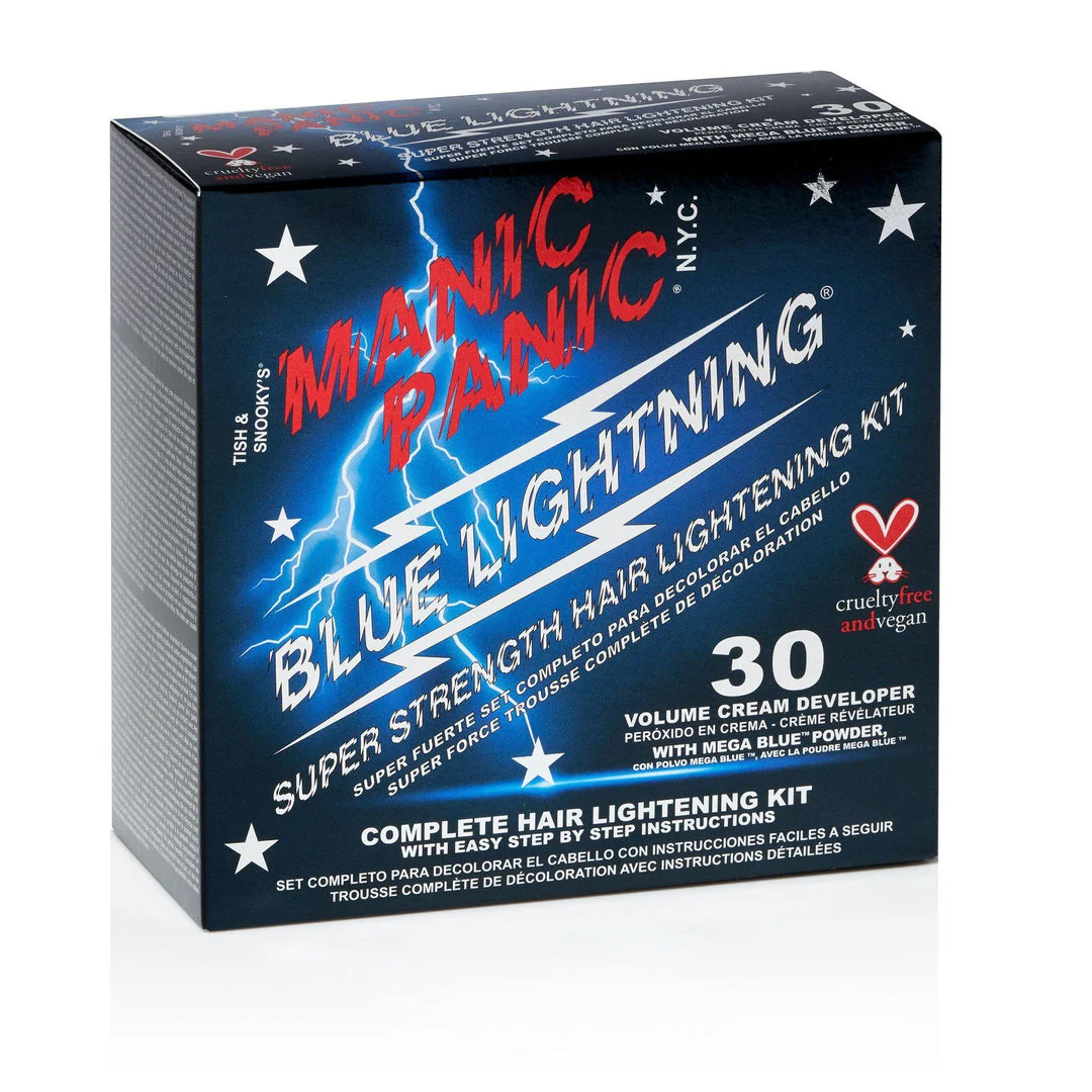 Blue Lightning® Bleach Kit - 30 Volume with Mega Blue Powder